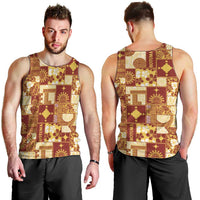 Rotuma Faiakse'ea 'e Kirisimasi Men Tank Top Pacific Patchwork Xmas Vibes LT9 - Polynesian Pride