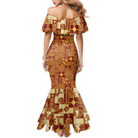 Rotuma Faiakse'ea 'e Kirisimasi Mermaid Dress Pacific Patchwork Xmas Vibes LT9 - Polynesian Pride