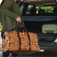 Rotuma Faiakse'ea 'e Kirisimasi Travel Bag Pacific Patchwork Xmas Vibes - Polynesian Pride