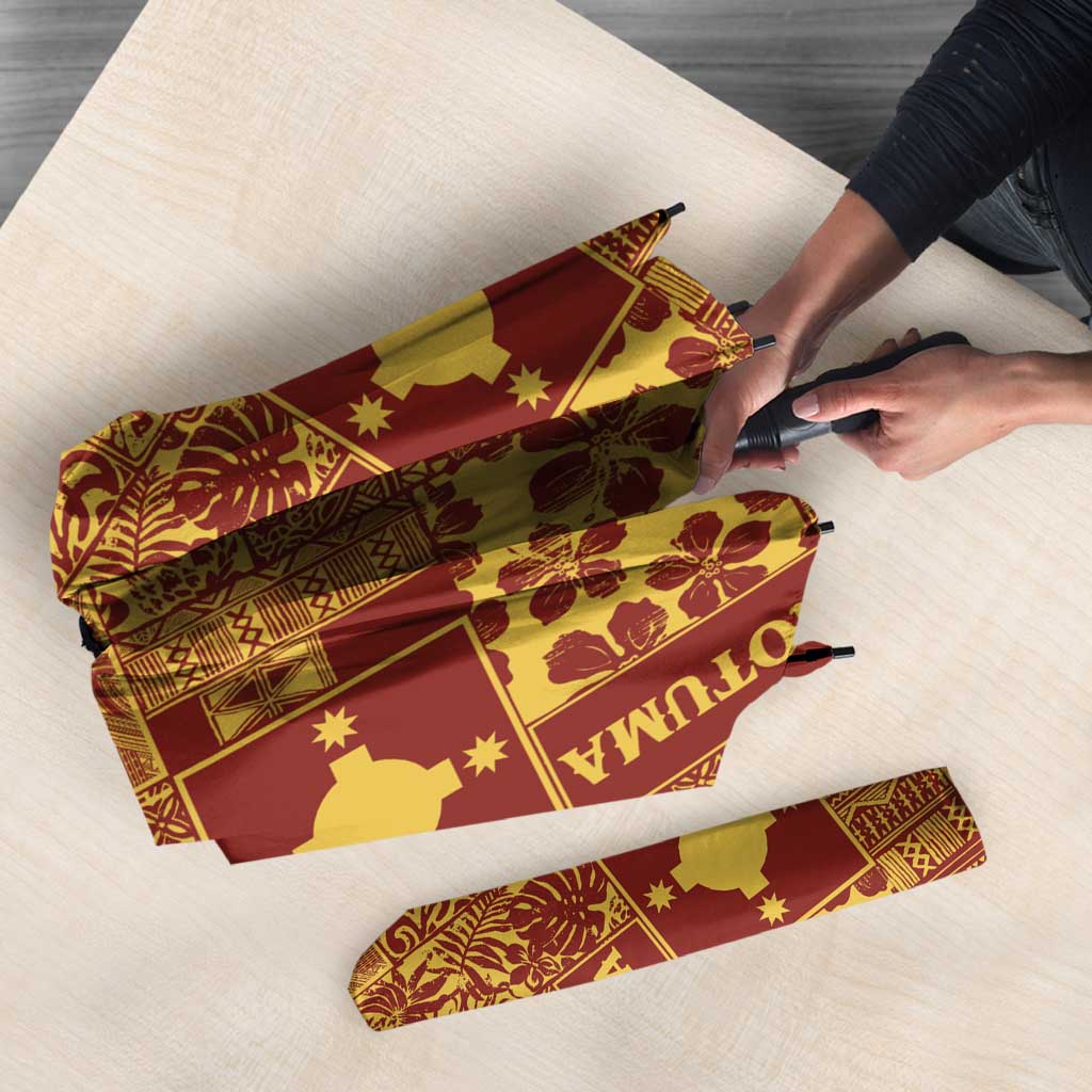Rotuma Faiakse'ea 'e Kirisimasi Umbrella Pacific Patchwork Xmas Vibes LT9 - Polynesian Pride