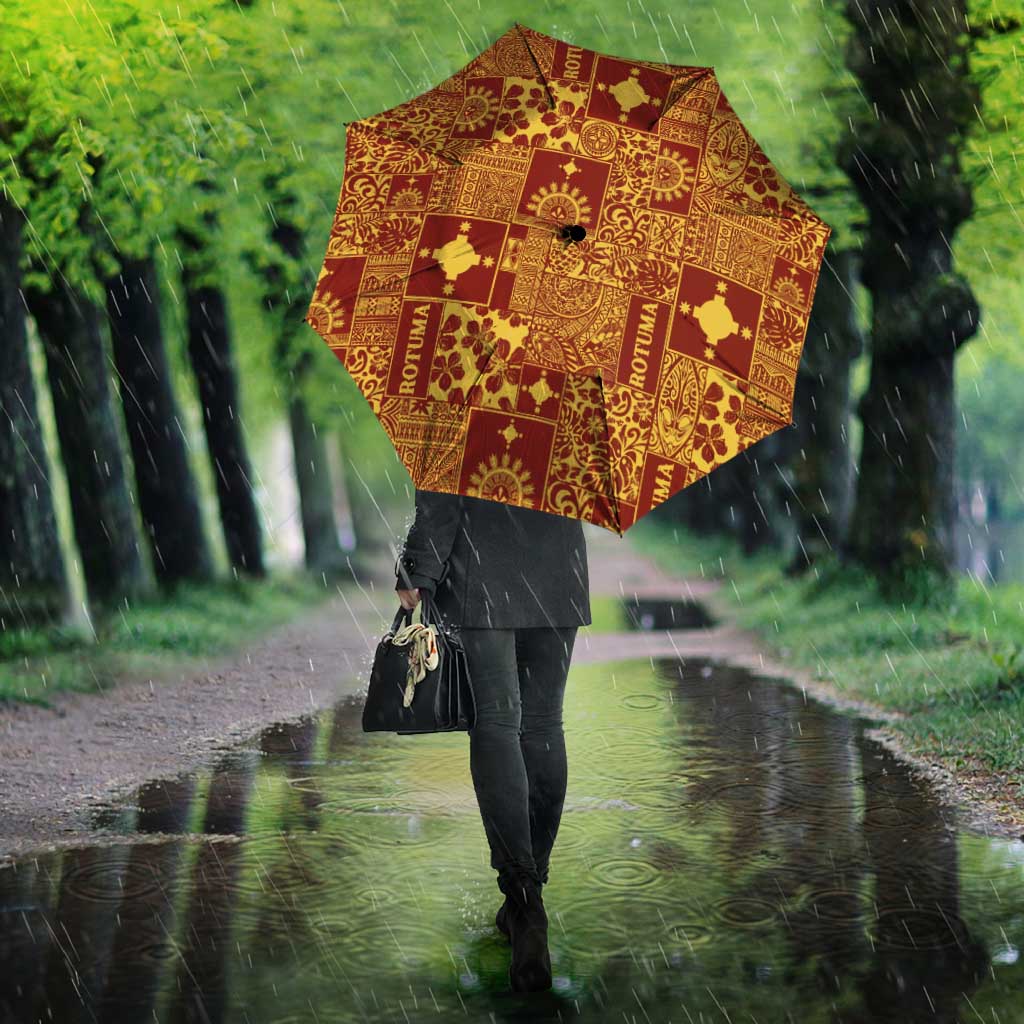 Rotuma Faiakse'ea 'e Kirisimasi Umbrella Pacific Patchwork Xmas Vibes LT9 - Polynesian Pride