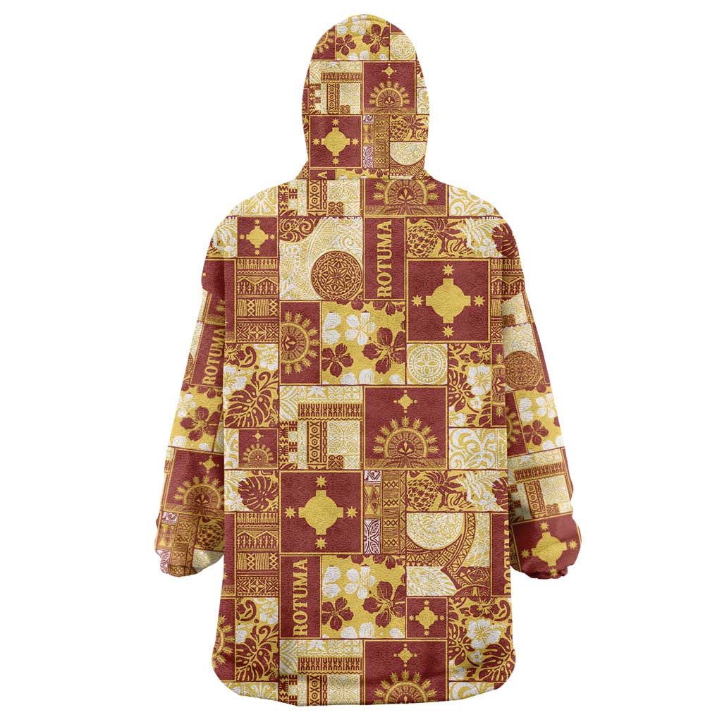 Rotuma Faiakse'ea 'e Kirisimasi Wearable Blanket Hoodie Pacific Patchwork Xmas Vibes LT9 - Polynesian Pride