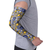 Tokelau Manuia te Kilihimahi Arm Sleeves Pacific Patchwork Xmas Vibes LT9 - Polynesian Pride