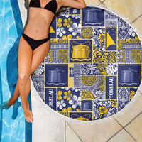 Tokelau Manuia te Kilihimahi Beach Blanket Pacific Patchwork Xmas Vibes - Polynesian Pride