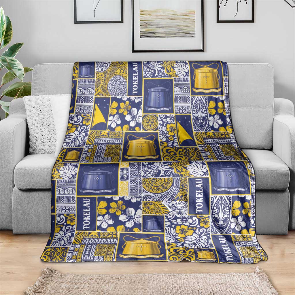 Tokelau Manuia te Kilihimahi Blanket Pacific Patchwork Xmas Vibes - Polynesian Pride