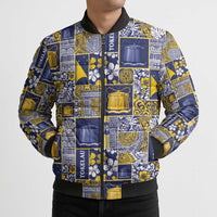 Tokelau Manuia te Kilihimahi Bomber Puffer Jacket Pacific Patchwork Xmas Vibes LT9 - Polynesian Pride