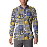 Tokelau Manuia te Kilihimahi Button Sweatshirt Pacific Patchwork Xmas Vibes LT9 - Polynesian Pride
