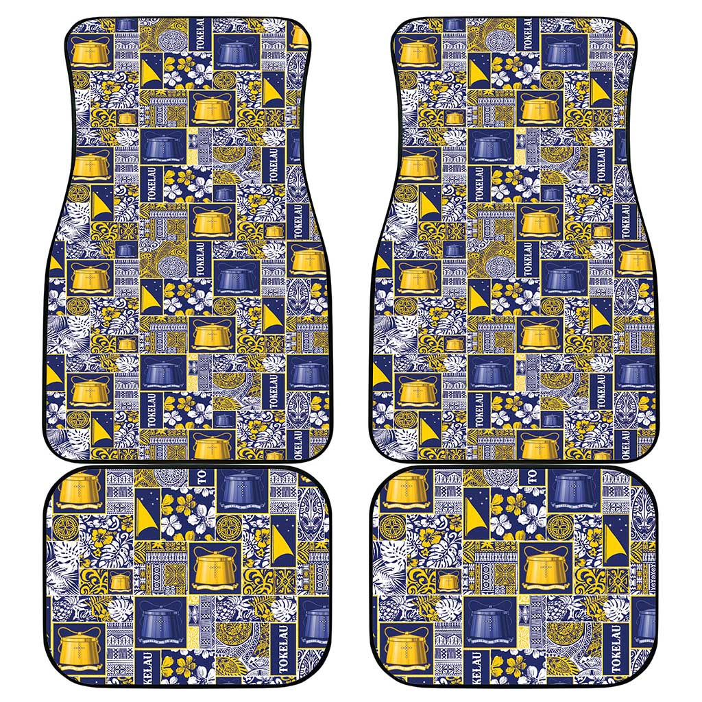 Tokelau Manuia te Kilihimahi Car Mats Pacific Patchwork Xmas Vibes LT9 - Polynesian Pride