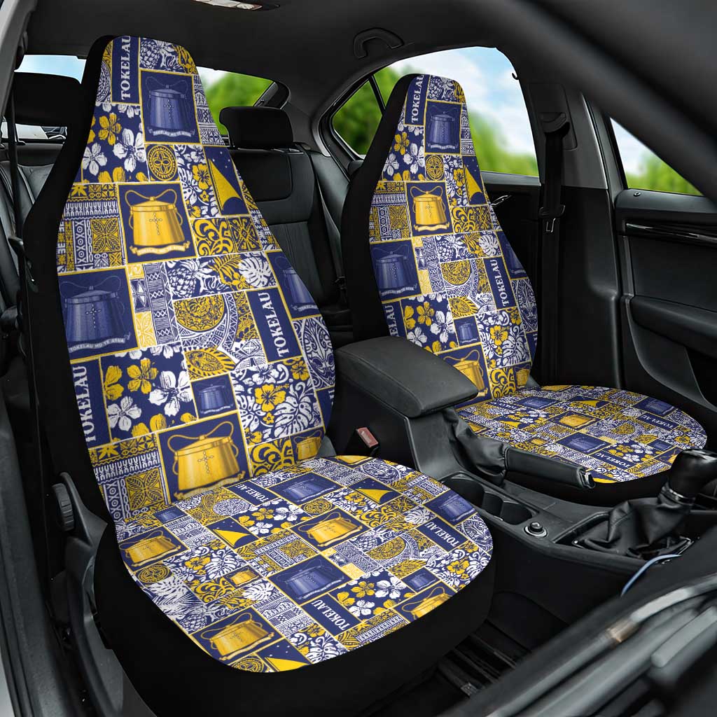 Tokelau Manuia te Kilihimahi Car Seat Cover Pacific Patchwork Xmas Vibes - Polynesian Pride