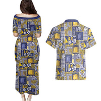 Tokelau Manuia te Kilihimahi Couples Matching Puletasi and Hawaiian Shirt Pacific Patchwork Xmas Vibes LT9 - Polynesian Pride