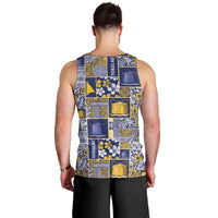 Tokelau Manuia te Kilihimahi Men Tank Top Pacific Patchwork Xmas Vibes LT9 - Polynesian Pride