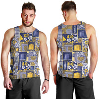 Tokelau Manuia te Kilihimahi Men Tank Top Pacific Patchwork Xmas Vibes LT9 - Polynesian Pride