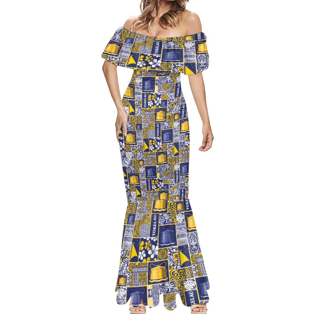 Tokelau Manuia te Kilihimahi Mermaid Dress Pacific Patchwork Xmas Vibes LT9 - Polynesian Pride