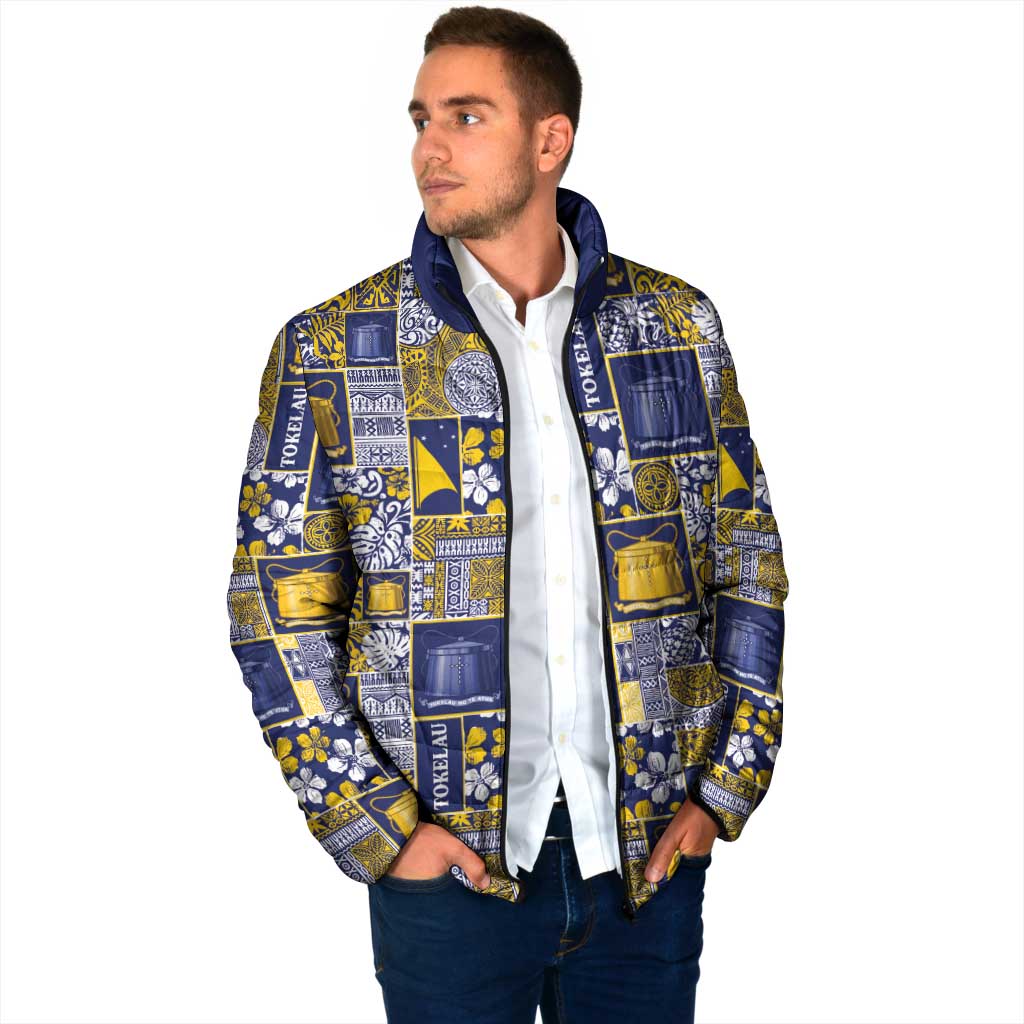 Tokelau Manuia te Kilihimahi Padded Jacket Pacific Patchwork Xmas Vibes LT9 - Polynesian Pride