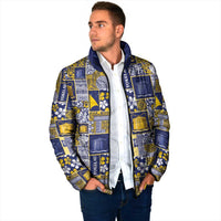 Tokelau Manuia te Kilihimahi Padded Jacket Pacific Patchwork Xmas Vibes LT9 - Polynesian Pride