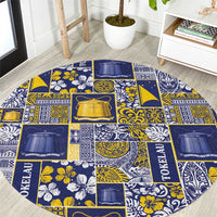 Tokelau Manuia te Kilihimahi Round Carpet Pacific Patchwork Xmas Vibes - Polynesian Pride