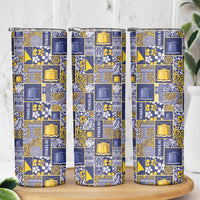 Tokelau Manuia te Kilihimahi Skinny Tumbler Pacific Patchwork Xmas Vibes LT9 - Polynesian Pride