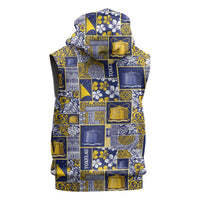 Tokelau Manuia te Kilihimahi Sleeveless Hoodie Pacific Patchwork Xmas Vibes LT9 - Polynesian Pride
