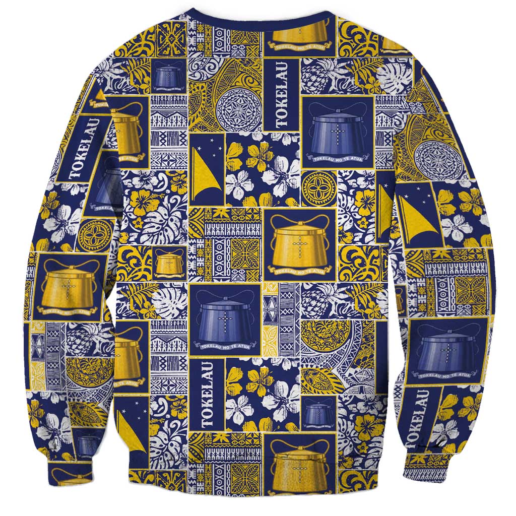 Tokelau Manuia te Kilihimahi Sweatshirt Pacific Patchwork Xmas Vibes LT9 - Polynesian Pride