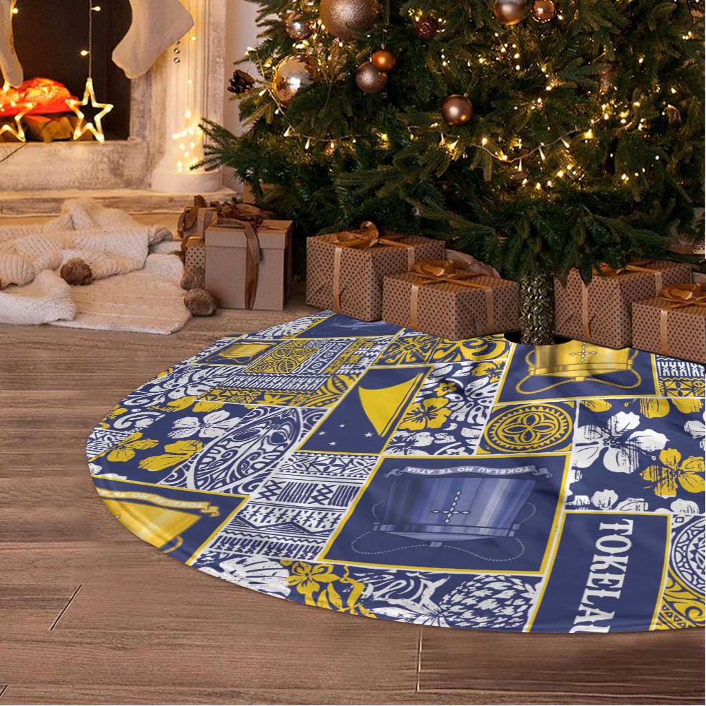 Tokelau Manuia te Kilihimahi Tree Skirt Pacific Patchwork Xmas Vibes LT9 - Polynesian Pride