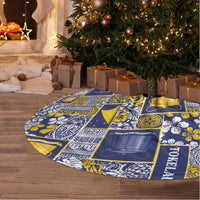Tokelau Manuia te Kilihimahi Tree Skirt Pacific Patchwork Xmas Vibes LT9 - Polynesian Pride
