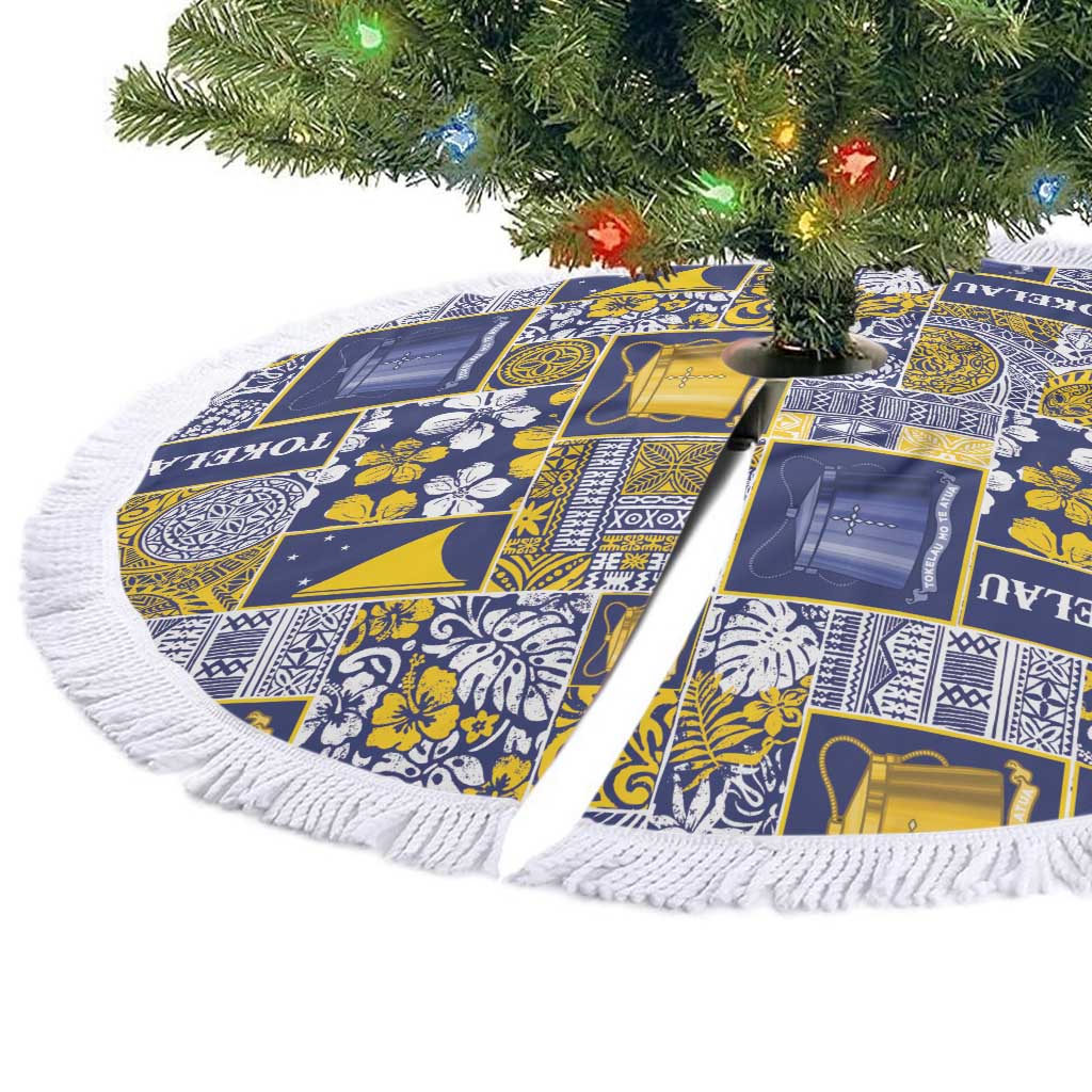 Tokelau Manuia te Kilihimahi Tree Skirt Pacific Patchwork Xmas Vibes LT9 - Polynesian Pride