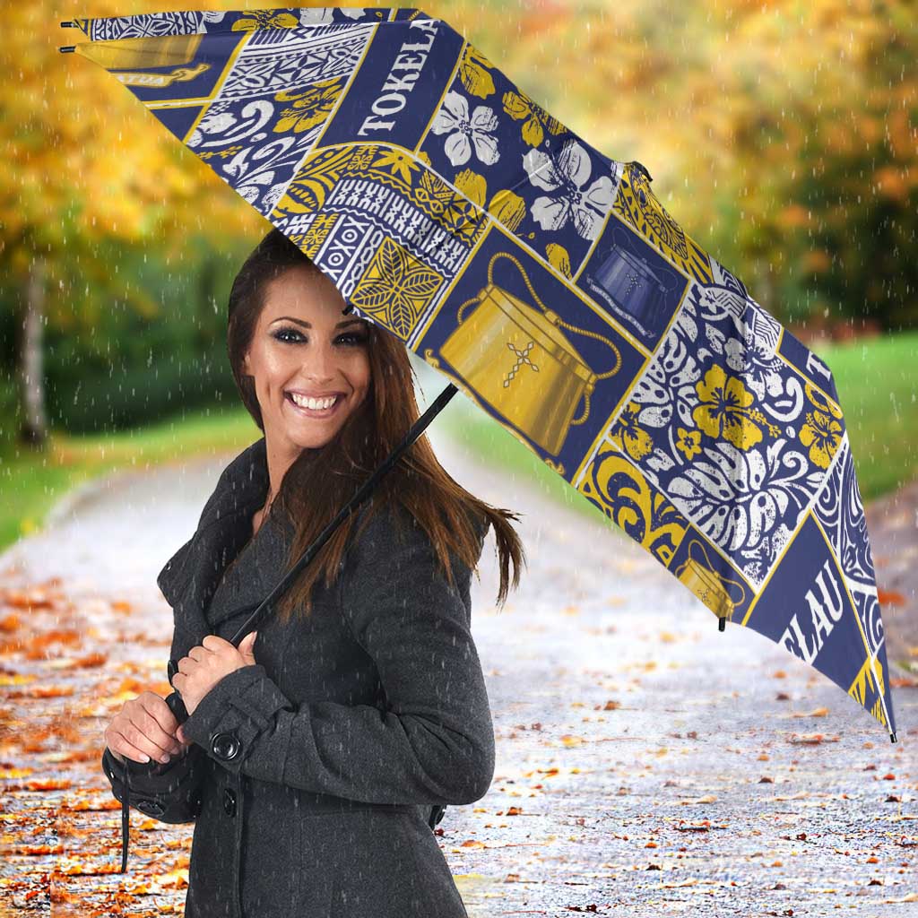Tokelau Manuia te Kilihimahi Umbrella Pacific Patchwork Xmas Vibes LT9 - Polynesian Pride