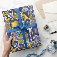 Tokelau Manuia te Kilihimahi Wrapping Paper Pacific Patchwork Xmas Vibes LT9 - Polynesian Pride