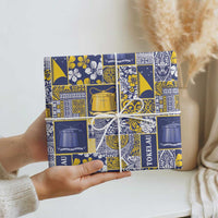 Tokelau Manuia te Kilihimahi Wrapping Paper Pacific Patchwork Xmas Vibes LT9 - Polynesian Pride
