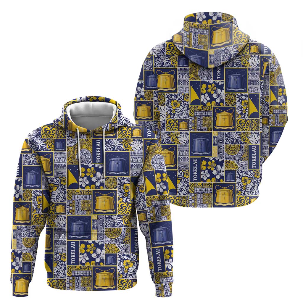 Tokelau Manuia te Kilihimahi Zip Hoodie Pacific Patchwork Xmas Vibes LT9 - Polynesian Pride