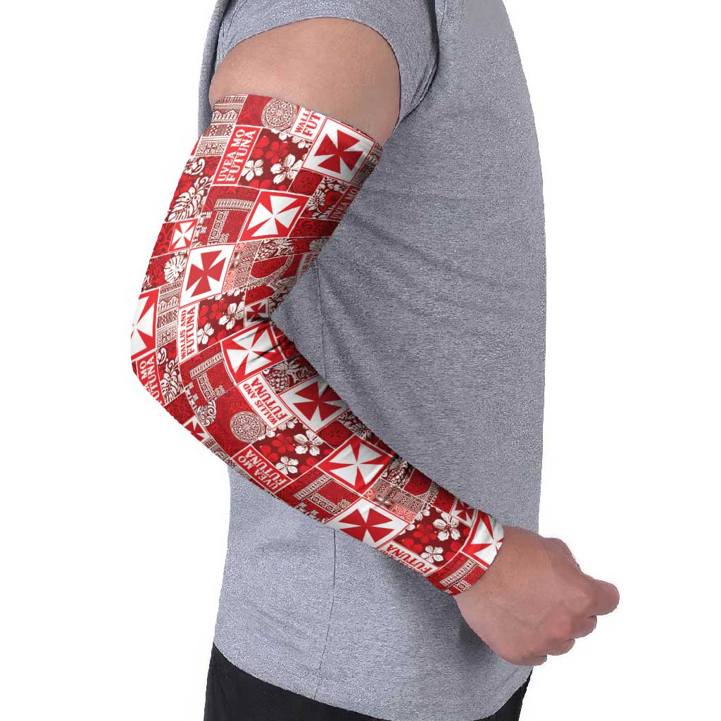 Wallis Et Futuna Kilisimasi Fiefia Arm Sleeves Pacific Patchwork Xmas Vibes LT9 - Polynesian Pride