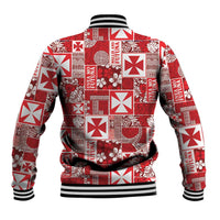 Wallis Et Futuna Kilisimasi Fiefia Baseball Jacket Pacific Patchwork Xmas Vibes LT9 - Polynesian Pride