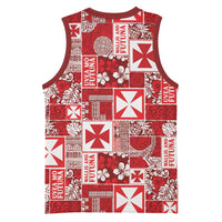 Wallis Et Futuna Kilisimasi Fiefia Basketball Jersey Pacific Patchwork Xmas Vibes LT9 - Polynesian Pride