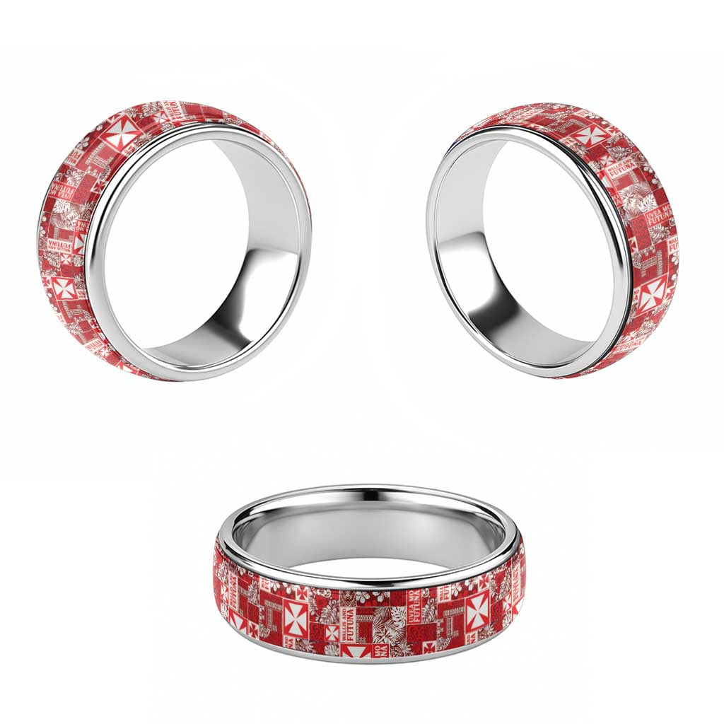 Wallis Et Futuna Kilisimasi Fiefia Classic Ring Pacific Patchwork Xmas Vibes LT9 - Polynesian Pride