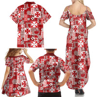 Wallis Et Futuna Kilisimasi Fiefia Family Matching Summer Maxi Dress and Hawaiian Shirt Pacific Patchwork Xmas Vibes - Polynesian Pride