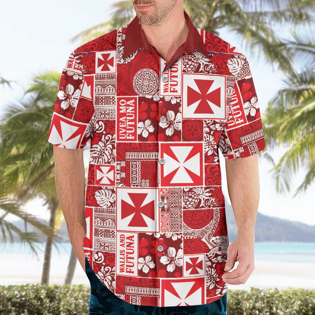 Wallis Et Futuna Kilisimasi Fiefia Hawaiian Shirt Pacific Patchwork Xmas Vibes LT9 - Polynesian Pride