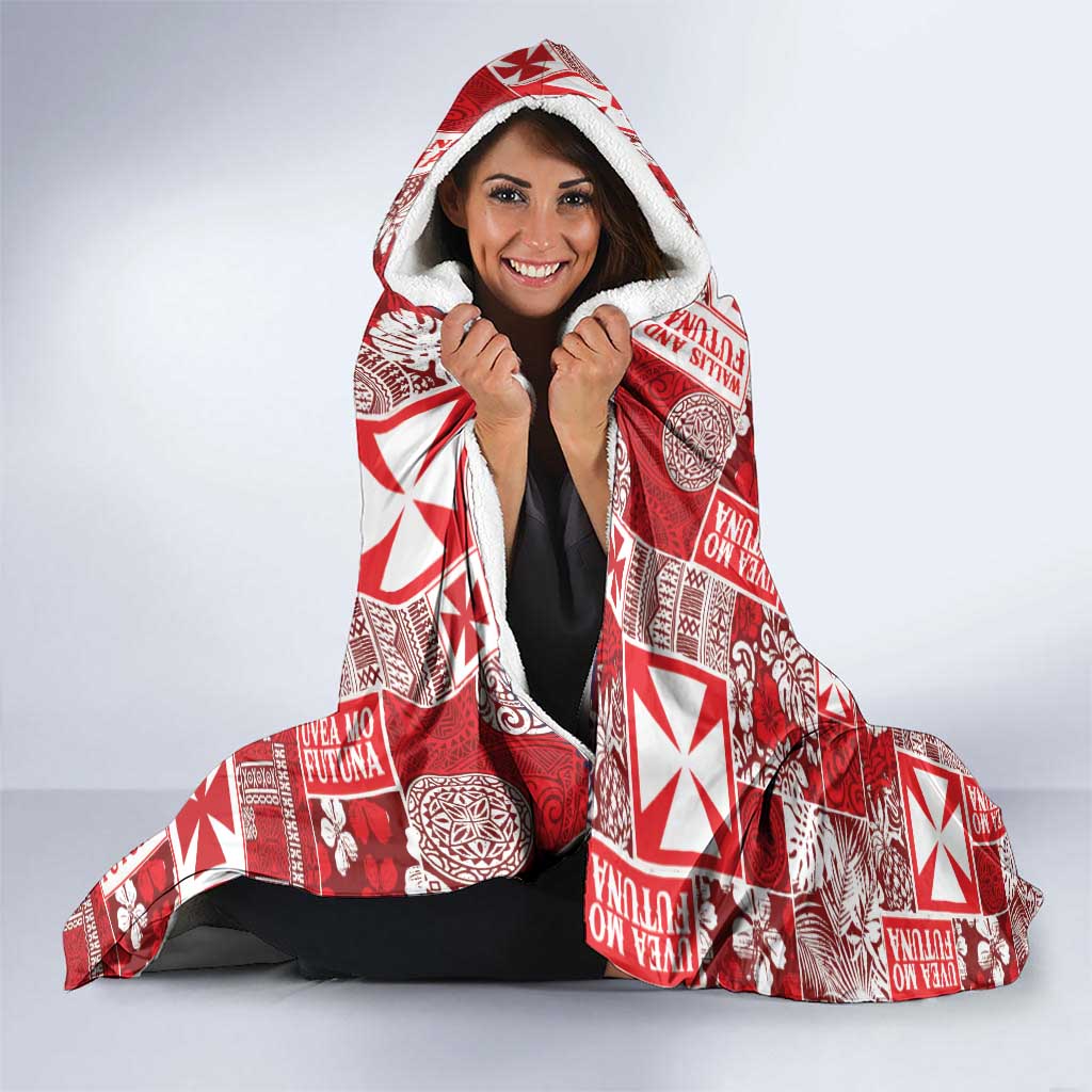 Wallis Et Futuna Kilisimasi Fiefia Hooded Blanket Pacific Patchwork Xmas Vibes LT9 - Polynesian Pride