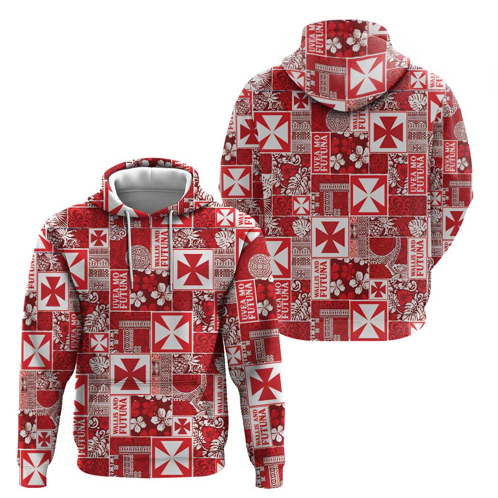 Wallis Et Futuna Kilisimasi Fiefia Hoodie Pacific Patchwork Xmas Vibes - Polynesian Pride