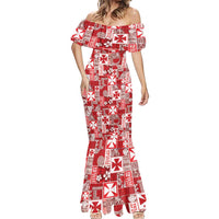 Wallis Et Futuna Kilisimasi Fiefia Mermaid Dress Pacific Patchwork Xmas Vibes LT9 - Polynesian Pride