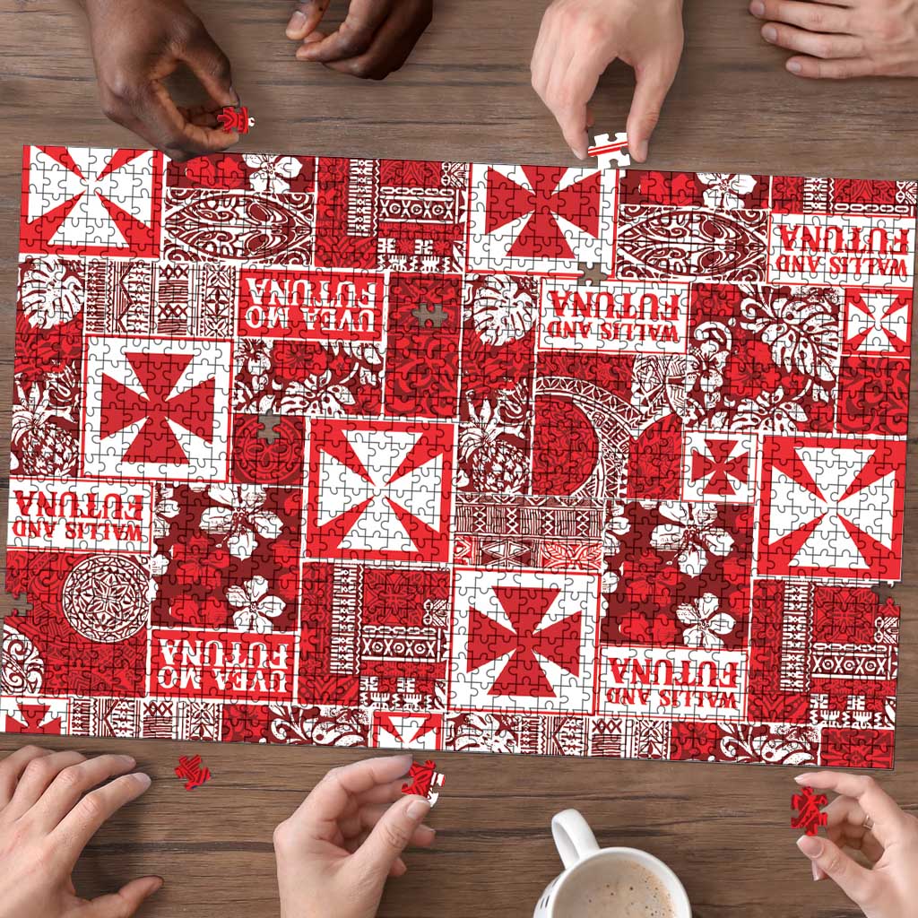 Wallis Et Futuna Kilisimasi Fiefia Puzzle Pacific Patchwork Xmas Vibes LT9 - Polynesian Pride