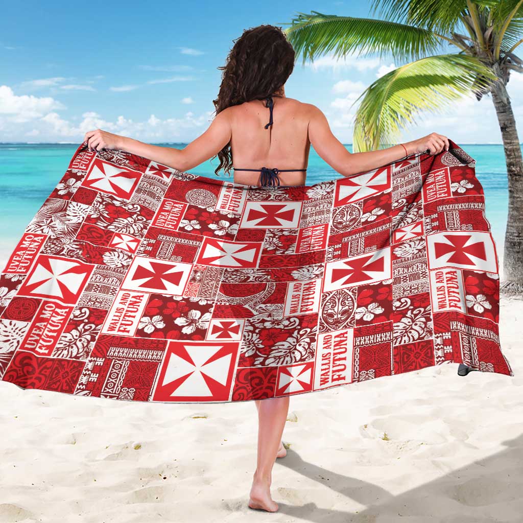 Wallis Et Futuna Kilisimasi Fiefia Sarong Pacific Patchwork Xmas Vibes - Polynesian Pride