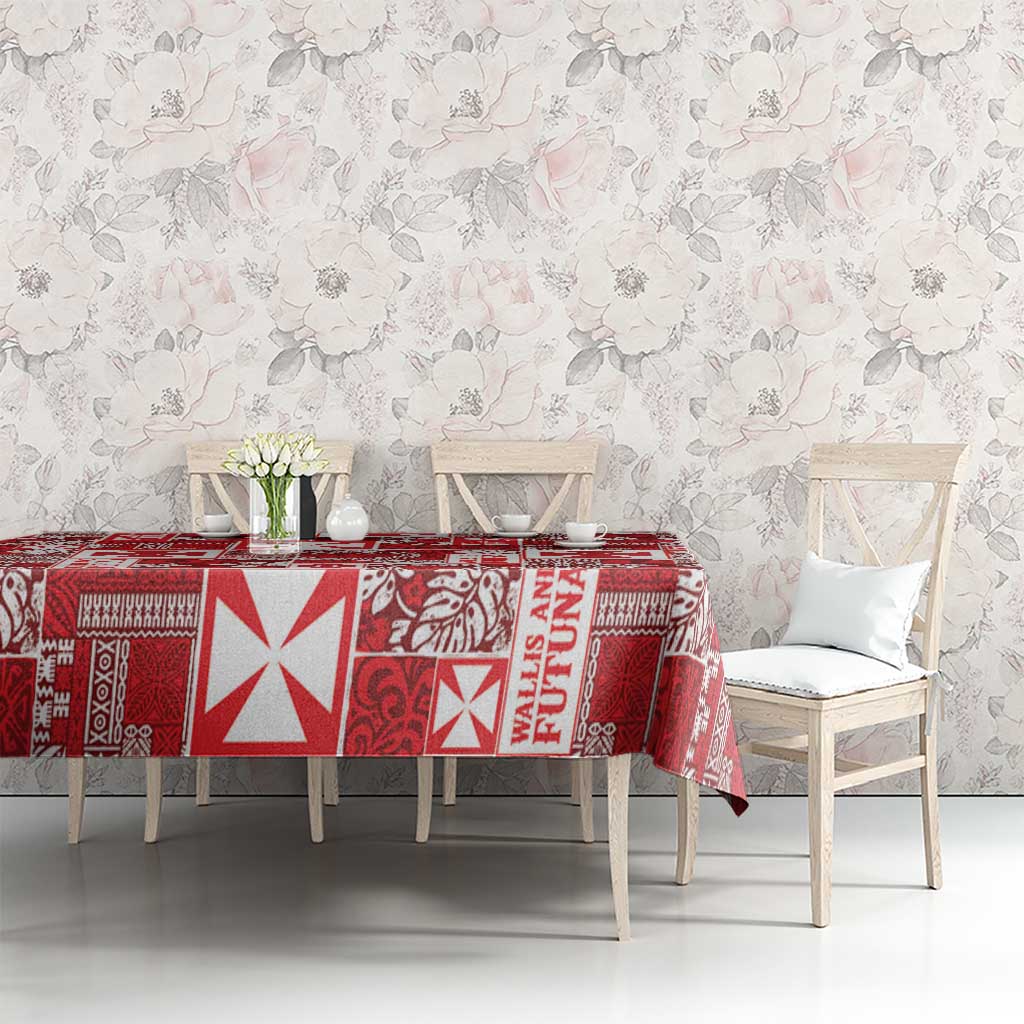 Wallis Et Futuna Kilisimasi Fiefia Tablecloth Pacific Patchwork Xmas Vibes LT9 - Polynesian Pride