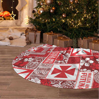 Wallis Et Futuna Kilisimasi Fiefia Tree Skirt Pacific Patchwork Xmas Vibes LT9 - Polynesian Pride