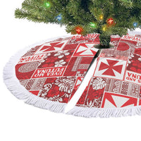 Wallis Et Futuna Kilisimasi Fiefia Tree Skirt Pacific Patchwork Xmas Vibes LT9 - Polynesian Pride