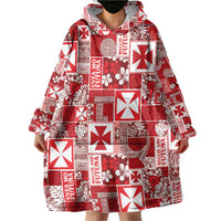 Wallis Et Futuna Kilisimasi Fiefia Wearable Blanket Hoodie Pacific Patchwork Xmas Vibes LT9 - Polynesian Pride