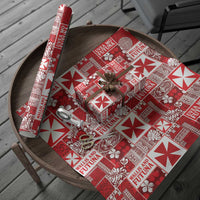 Wallis Et Futuna Kilisimasi Fiefia Wrapping Paper Pacific Patchwork Xmas Vibes LT9 - Polynesian Pride