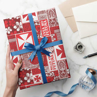 Wallis Et Futuna Kilisimasi Fiefia Wrapping Paper Pacific Patchwork Xmas Vibes LT9 - Polynesian Pride