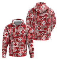 Wallis Et Futuna Kilisimasi Fiefia Zip Hoodie Pacific Patchwork Xmas Vibes LT9 - Polynesian Pride