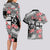 Fiji Tonga Coat of Arm Personalised Couples Matching Long Sleeve Bodycon Dress and Hawaiian Shirt With Masi Tapa and Tongan Ngatu Together LT9 - Polynesian Pride