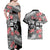 Fiji Tonga Coat of Arm Personalised Couples Matching Off Shoulder Maxi Dress and Hawaiian Shirt With Masi Tapa and Tongan Ngatu Together LT9 - Polynesian Pride